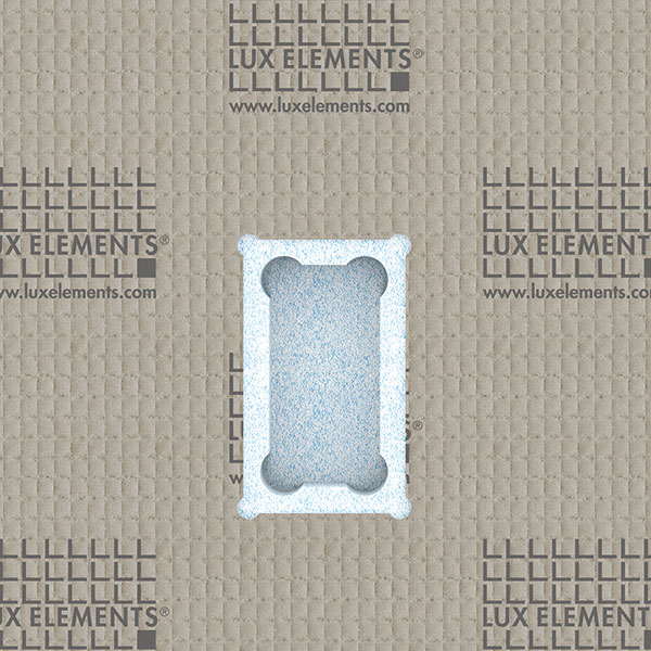 Installationspaneel zur Befestigung von Armaturen