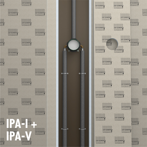 Installation panel for the mounting of fittings, single